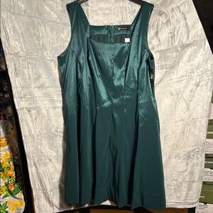 Green taffeta dress NWT plus size 3X Elegant Sleeveless Dress special occasion